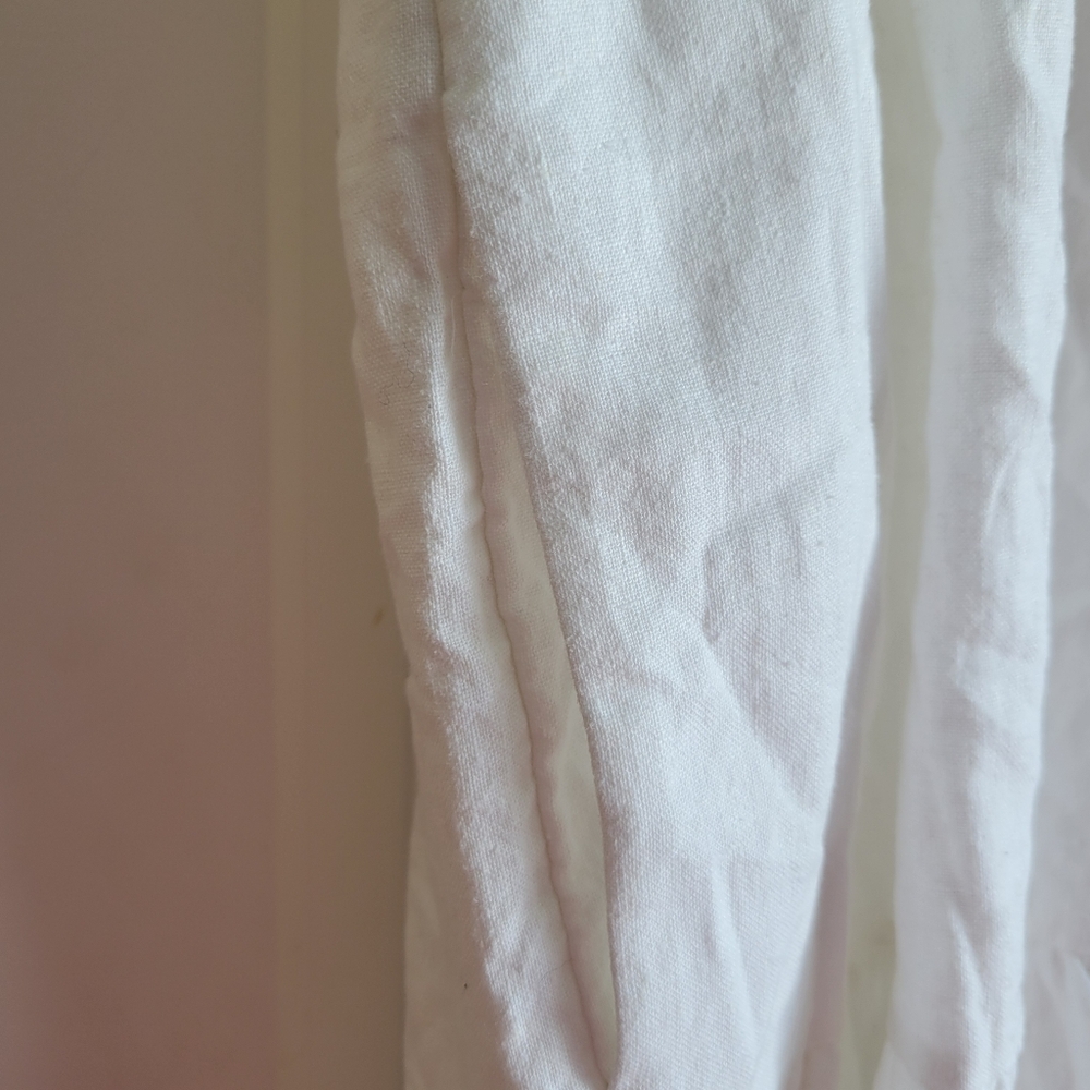 Universal Thread Womens Size Large Linen Blend White Dress - Picture 6 of 10